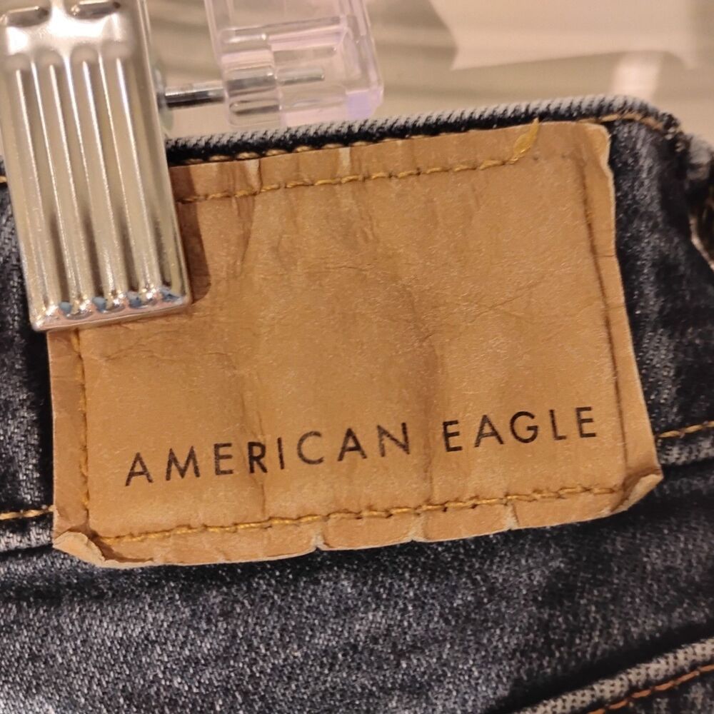 American Eagle jeans mens 32x30 blue denim stretch athletic fit tapered leg - Picture 3 of 11
